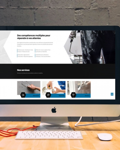 Simulation du site web